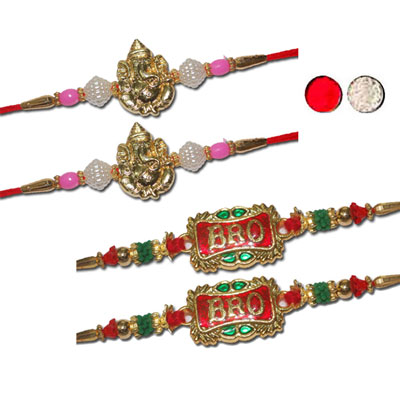 "Fancy Rakhi - FR- 8220 A - (2 RAKHIS, Fancy Rakhi - FR- 8340 A (2 RAKHIS) - Click here to View more details about this Product